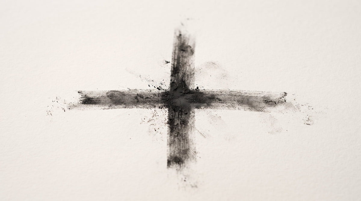 Wenn meine Mutter ein Kreuz aus Ruß zeichnet